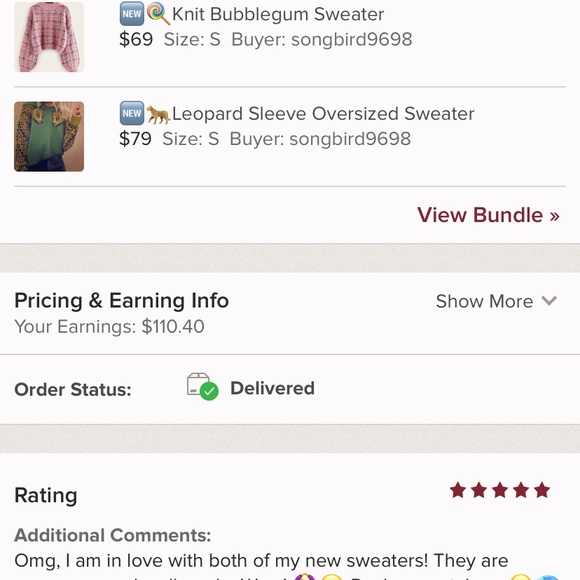 1 LEFT🆕🍭Knit Bubblegum Sweater - Picture 8 of 8